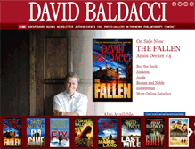 Tablet Screenshot of davidbaldacci.com